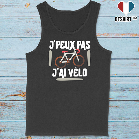 Débardeur homme j'peux pas j'ai vélo