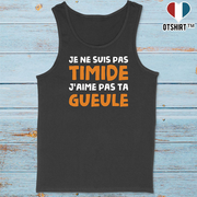 Débardeur homme je ne suis pas timide