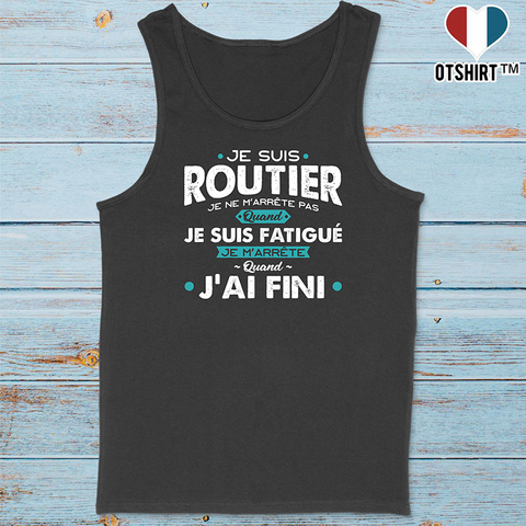 Débardeur homme je suis routier