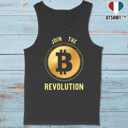 Débardeur homme join the revolution bitcoin