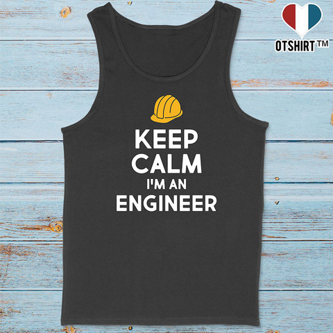 Débardeur homme keep calm engineer