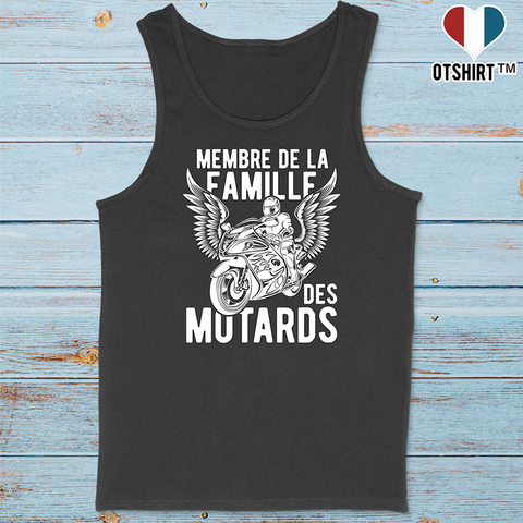Débardeur homme la famille des motards 2