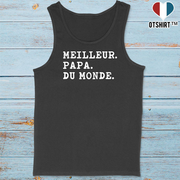 Débardeur homme meilleur papa du monde 2