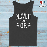 Débardeur homme neveu en or
