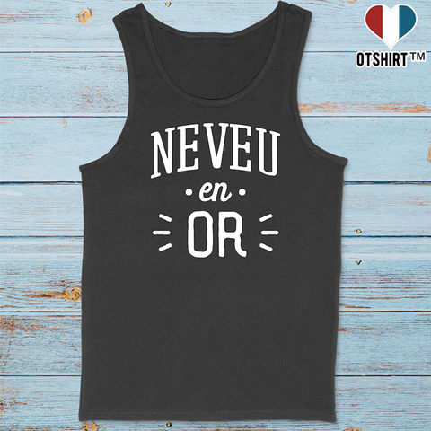 Débardeur homme neveu en or