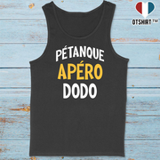 Débardeur homme pétanque apéro dodo