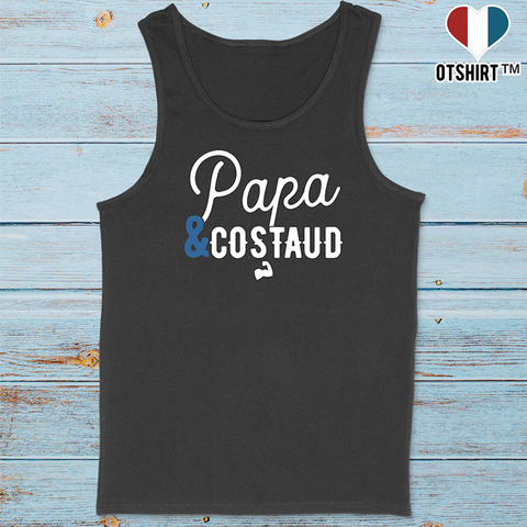 Débardeur homme papa & costaud