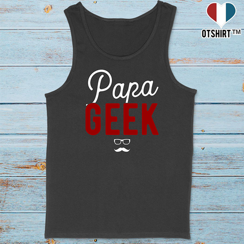 Débardeur homme papa geek