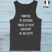 Débardeur homme parfois je diverge