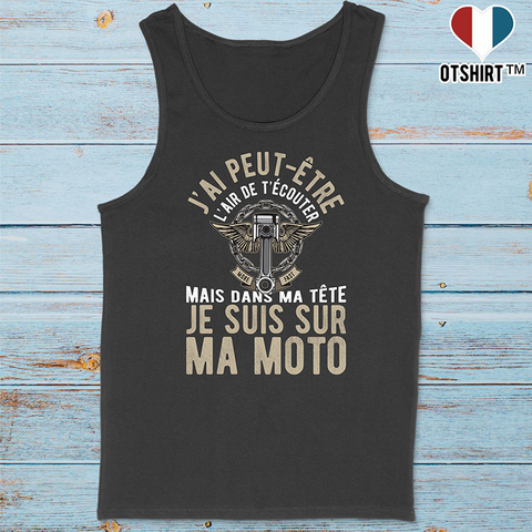 Débardeur homme sur ma moto