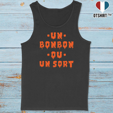 Débardeur homme un bonbon ou un sort