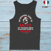 Débardeur homme un mauvais jour de moto