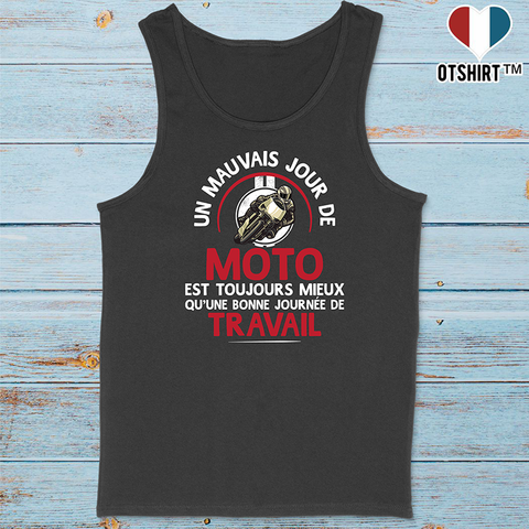 Débardeur homme un mauvais jour de moto