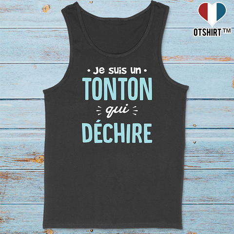 Débardeur homme un tonton qui déchire