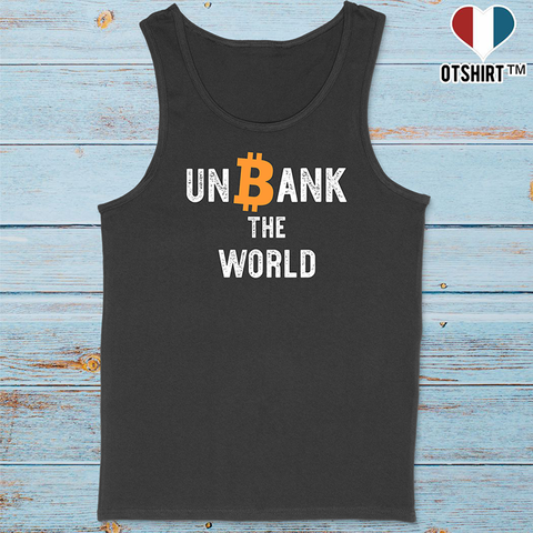 Débardeur homme unbank the world bitcoin
