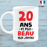 Mug 20 ans et plus beau