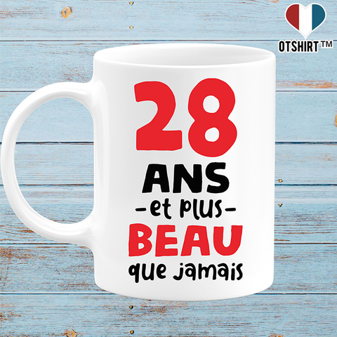 Mug 28 ans et plus beau