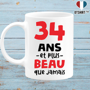 Mug 34 ans et plus beau