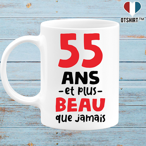 Mug 55 ans et plus beau