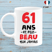 Mug 61 ans et plus beau