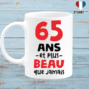 Mug 65 ans et plus beau