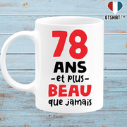 Mug 78 ans et plus beau