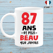 Mug 87 ans et plus beau