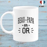 Mug beau-papa en or