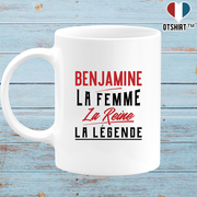 Mug benjamine la femme la reine la légende
