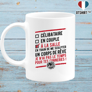 Mug célibataire à la salle
