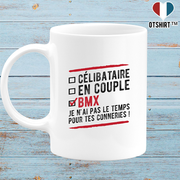 Mug célibataire en couple bmx