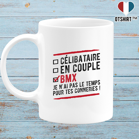 Mug célibataire en couple bmx