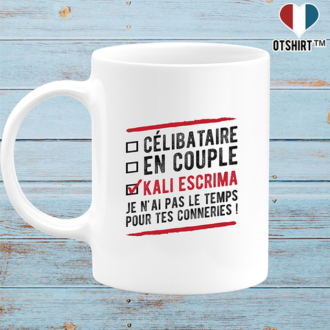 Mug célibataire en couple kali escrima