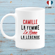 Mug camille la femme la reine la légende