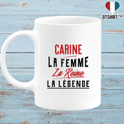 Mug carine la femme la reine la légende