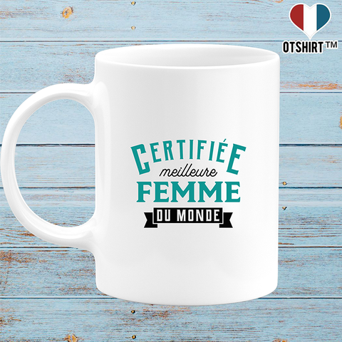 Mug certifiée meilleure femme