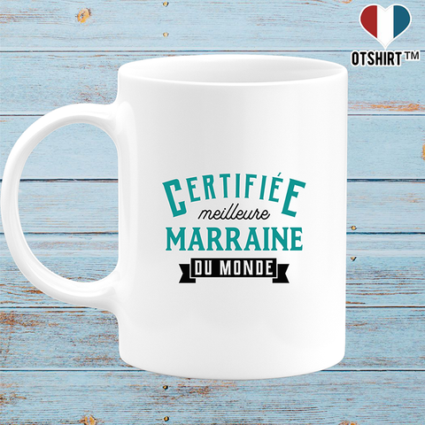 Mug certifiée meilleure marraine