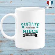 Mug certifiée meilleure nièce