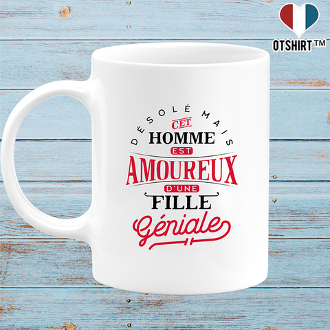 Mug cet homme est amoureux d'une fille géniale