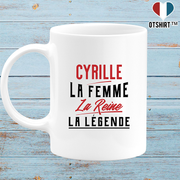 Mug cyrille la femme la reine la légende