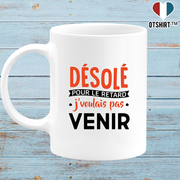 Mug désolé pour le retard