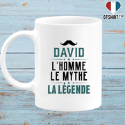 Mug david l'homme le mythe la légende