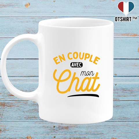 Mug en couple avec mon chat