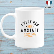 Mug j peux pas amstaff