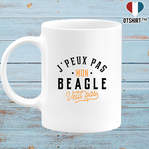 Mug j peux pas beagle