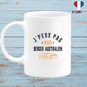 Mug j peux pas berger australien
