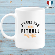 Mug j peux pas pitbull