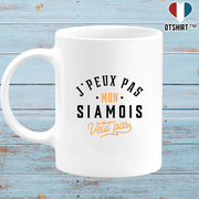 Mug j peux pas siamois