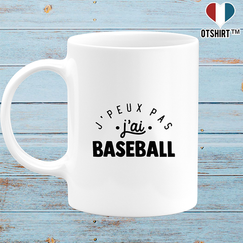 Mug j'peux pas j'ai baseball 2