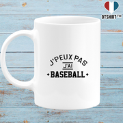 Mug j'peux pas j'ai baseball 3